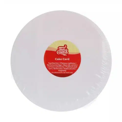 Funcakes vetvrij karton rond 22 cm pk/5