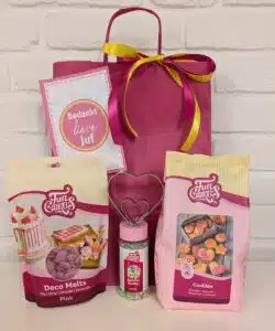 Juf of Meester Cadeautje - Dubbel Hartjes Koekjes Pakket