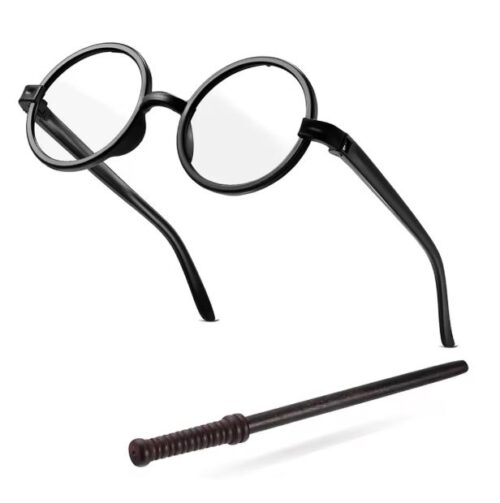 Taartdecoratie harry potter bril & toverstaf