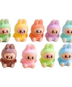 Plastic Decoratieset Labubu 9 stuks