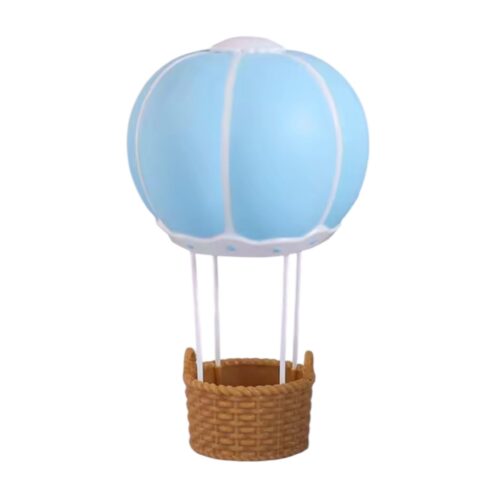 Taartdecoratie luchtballon blauw