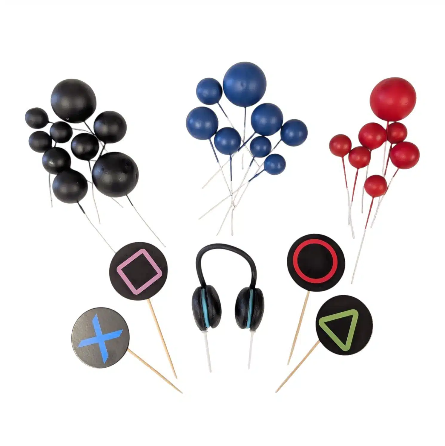 Taartdecoratie gaming set/29 bij cake, bake & love 5 Taartdecoratie gaming set/29