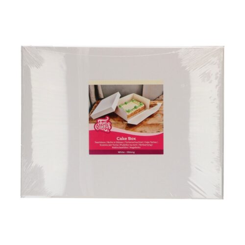 Funcakes taardoos wit 60x50x15 cm pk/1