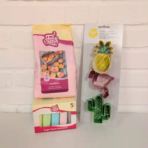 Koekjes pakket tropical met fondant