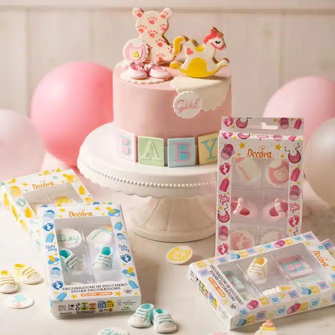 Decora suikerdecoraties it's a girl 6 stuks bij cake, bake & love 6 Decora suikerdecoraties it's a girl 6 stuks - afbeelding 2