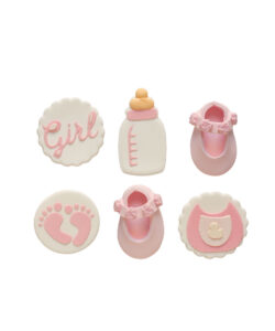 Decora suikerdecoraties it's a girl 6 stuks bij cake, bake & love 8