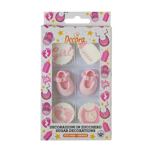 Decora suikerdecoraties it's a girl 6 stuks