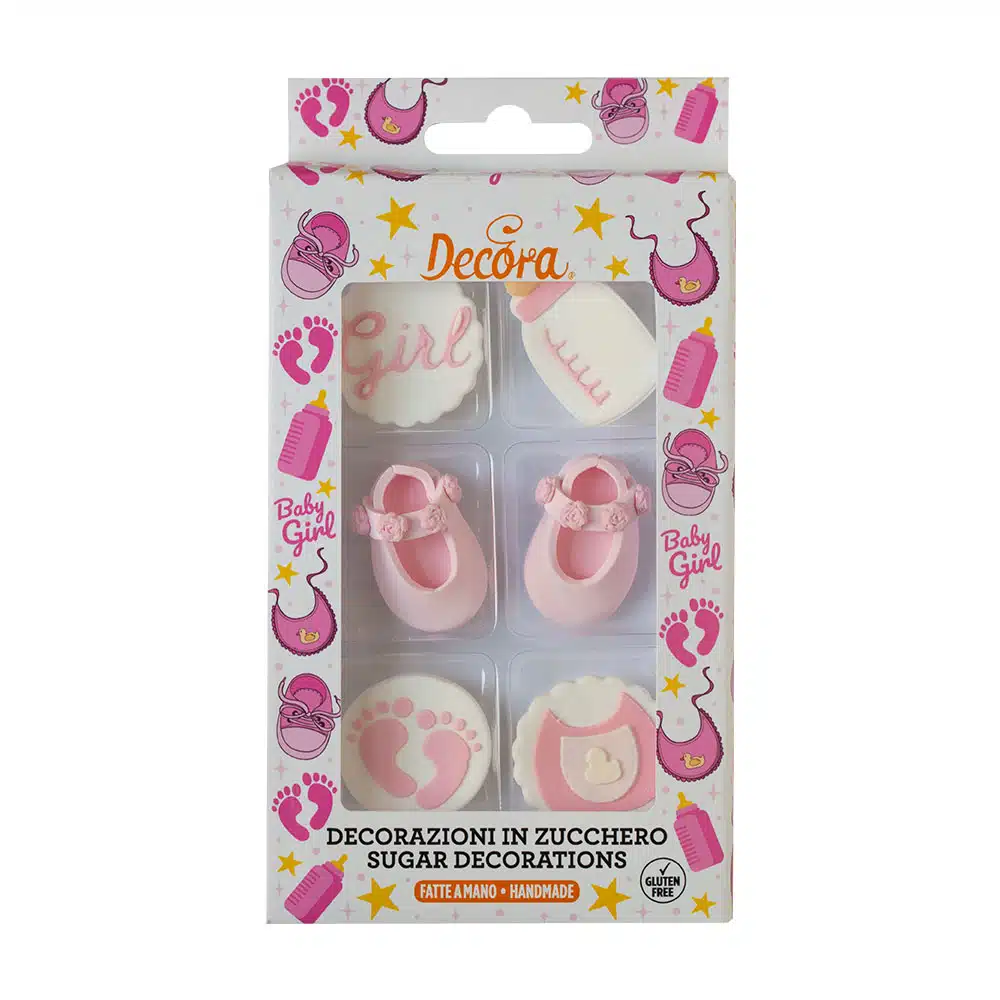 Decora suikerdecoraties it's a girl 6 stuks bij cake, bake & love 5 Decora suikerdecoraties it's a girl 6 stuks