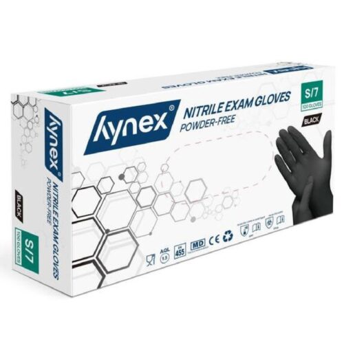 Nitril handschoenen (wegwerp) zwart 100st. - maat s