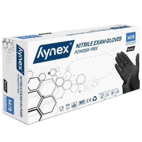 Nitril handschoenen (wegwerp) zwart 100st. - maat m