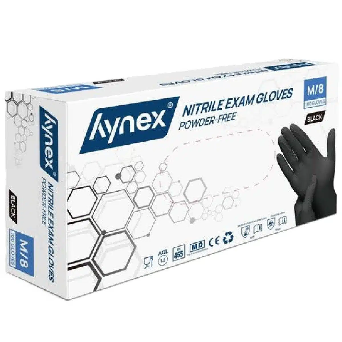 Nitril handschoenen (wegwerp) zwart 100st. - maat m bij cake, bake & love 5 Nitril handschoenen (wegwerp) zwart 100st. - maat m