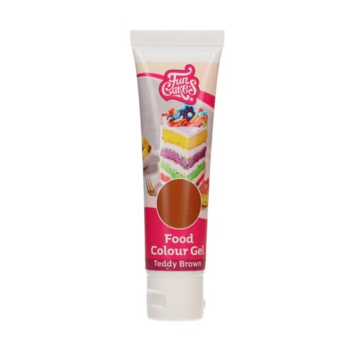 Funcakes food colour gel teddy brown 30 g - afbeelding 2