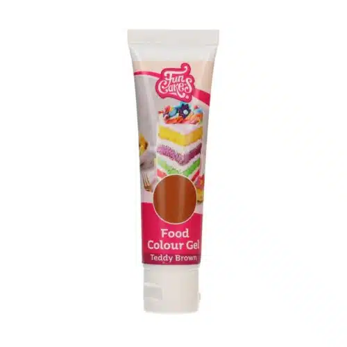 Funcakes food colour gel teddy brown 30 g - afbeelding 2