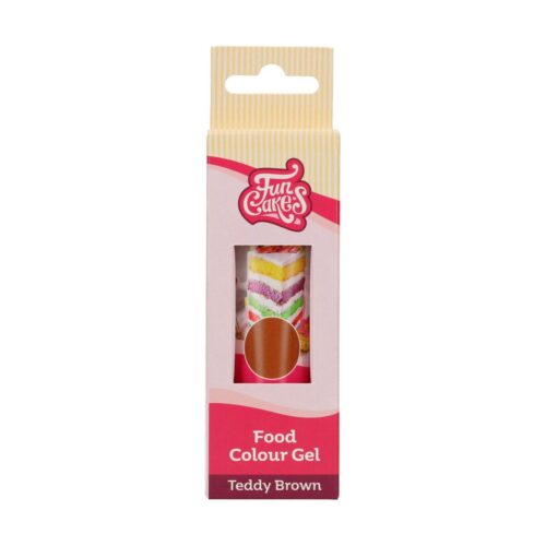 Funcakes food colour gel teddy brown 30 g