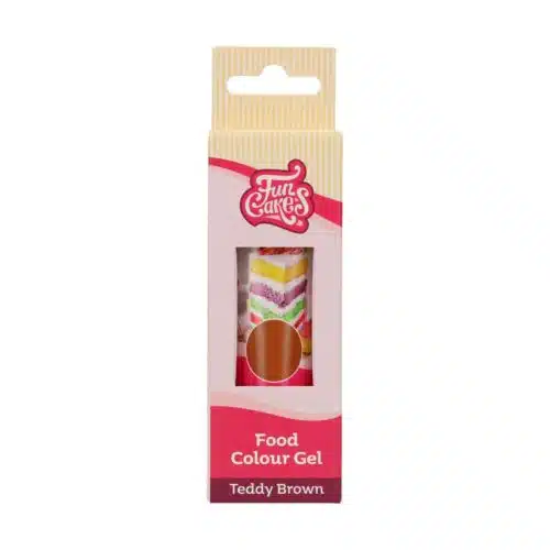 Funcakes food colour gel teddy brown 30 g