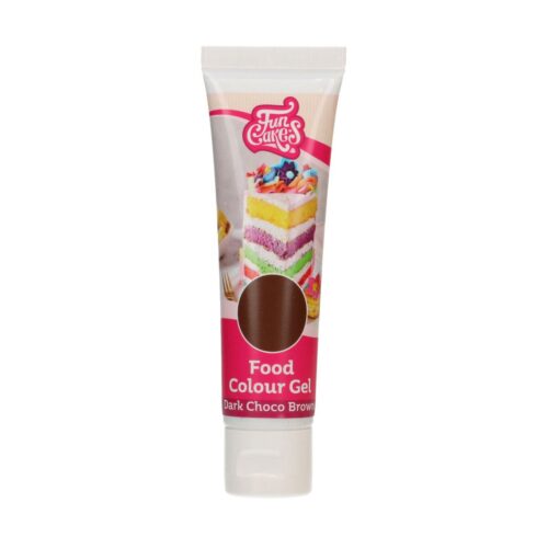 Funcakes food colour gel dark choco brown 30 g - afbeelding 2