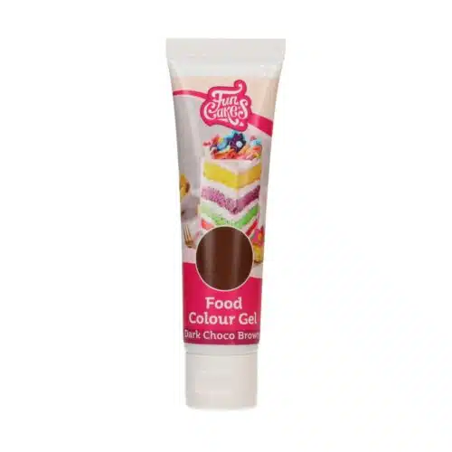 Funcakes food colour gel dark choco brown 30 g - afbeelding 2