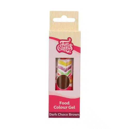 Funcakes food colour gel dark choco brown 30 g