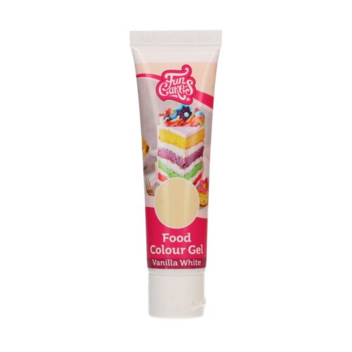 Funcakes food colour gel vanilla white 30 g - afbeelding 2