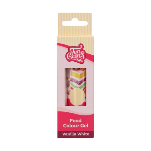 Funcakes food colour gel vanilla white 30 g