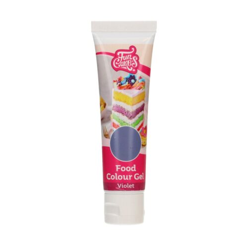 Funcakes food colour gel violet 30 g - afbeelding 2