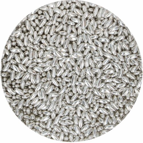 Funcakes sugar rice metallic silver 80 g - afbeelding 2