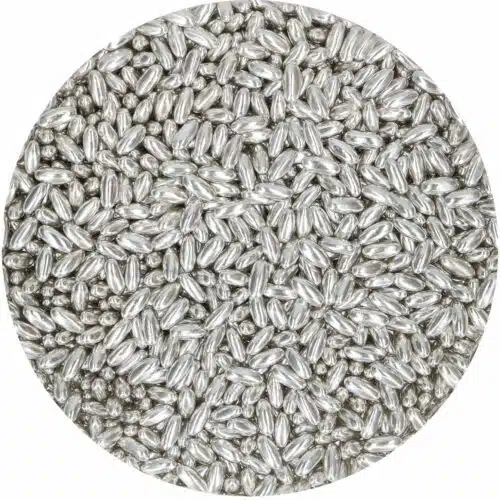 Funcakes sugar rice metallic silver 80 g - afbeelding 2