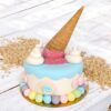 Ouder & kind les mini taartje gesmolten ijsje pastel - zaterdag 9 augustus 14:00 bij cake, bake & love 1