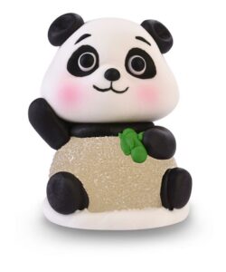 Suikerdecoratie Panda met bamboe