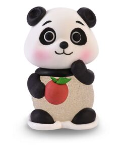 Suikerdecoratie Panda met appel