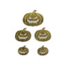 Caketopper halloween scary pumpkin acryl gold pk/4 bij cake, bake & love 1