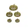 Caketopper halloween scary pumpkin acryl gold pk/4 bij cake, bake & love 1
