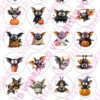 Eetbare cupcakeprint halloween cute bats - 24 cupcake rondjes bij cake, bake & love 1