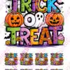 Eetbare taartprint trick or treat - 18 cm + 8 cupcake vierkantjes bij cake, bake & love 1