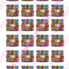 Eetbare cupcakeprint trick or treat - 24 cupcake vierkantjes bij cake, bake & love 1
