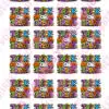 Eetbare cupcakeprint trick or treat - 24 cupcake vierkantjes bij cake, bake & love 1