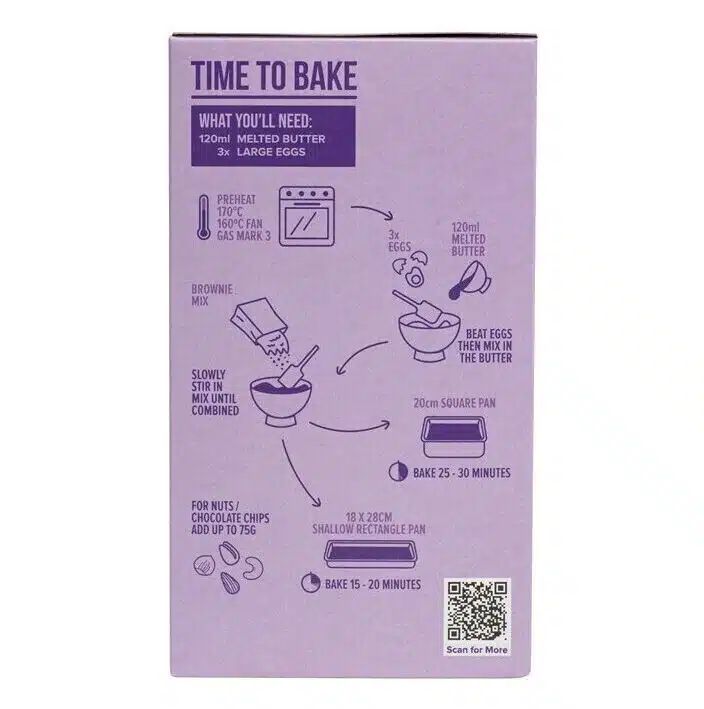 Pme chocolade brownie mix 500 gram bij cake, bake & love 8 Pme chocolade brownie mix 500 gram - afbeelding 4