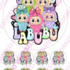 Eetbare taartprint labubu - 18 cm rond rond + 8 cupcake rondjes bij cake, bake & love 3