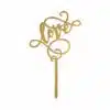 Caketopper love acryl goud bij cake, bake & love 3