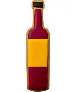 Wilton koekjesuitsteker wijnfles 8 cm bij cake, bake & love 7