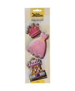 Wilton Koekjesuitsteker Kroon - Kasteel - Prinsessenjurk set/3
