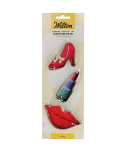 Wilton Koekjesuitsteker Hoge Hak - Lippenstift - Lippen set/3