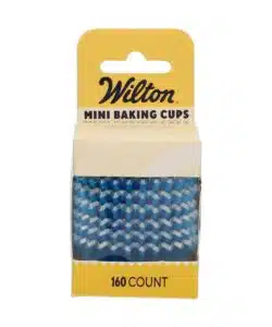 Wilton Mini Metallic Baking Cups Blauw set/160
