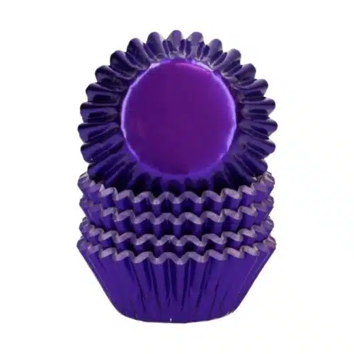 Wilton mini metallic baking cups paars set/160 - afbeelding 2