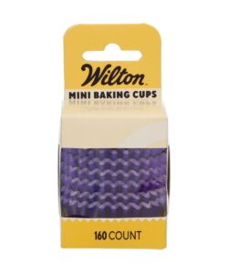Wilton Mini Metallic Baking Cups Paars set/160