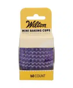 Wilton Mini Metallic Baking Cups Paars set/160