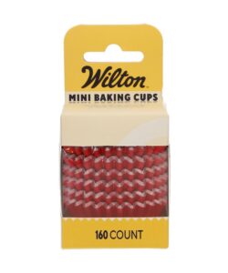 Wilton Mini Metallic Baking Cups Rood set/160