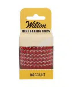 Wilton Mini Metallic Baking Cups Rood set/160