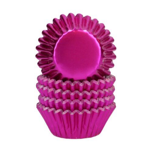 Wilton mini metallic baking cups roze set/160 - afbeelding 2