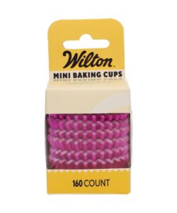 Wilton Mini Metallic Baking Cups Roze set/160